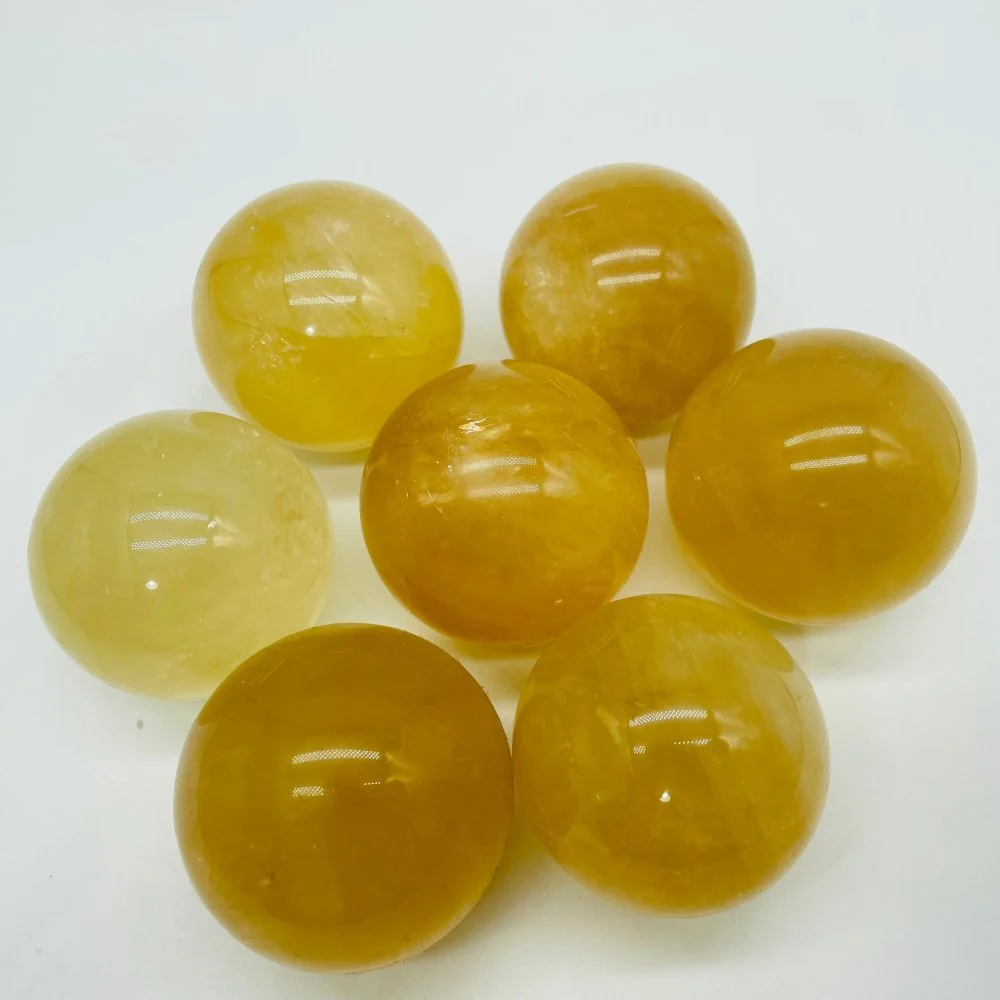 Yellow Calcite Spheres Ball Wholesale - Image 2