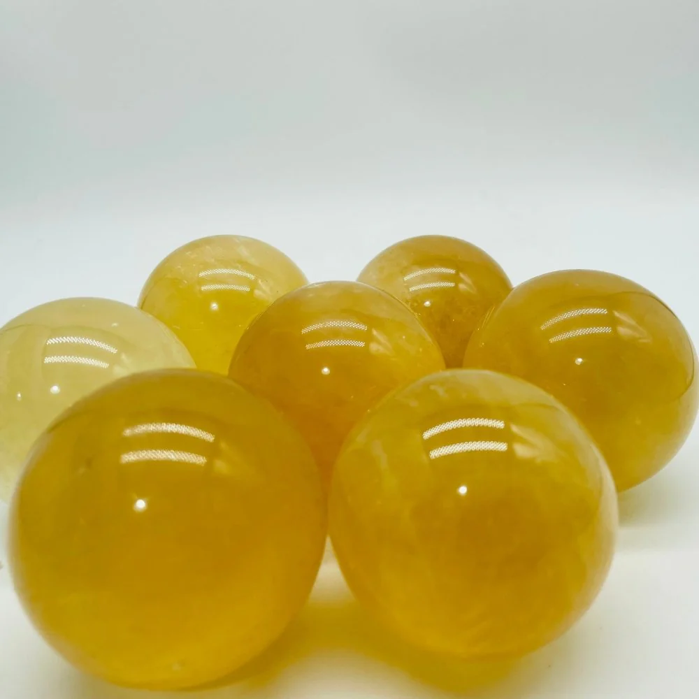 Yellow Calcite Spheres Ball Wholesale - Image 3