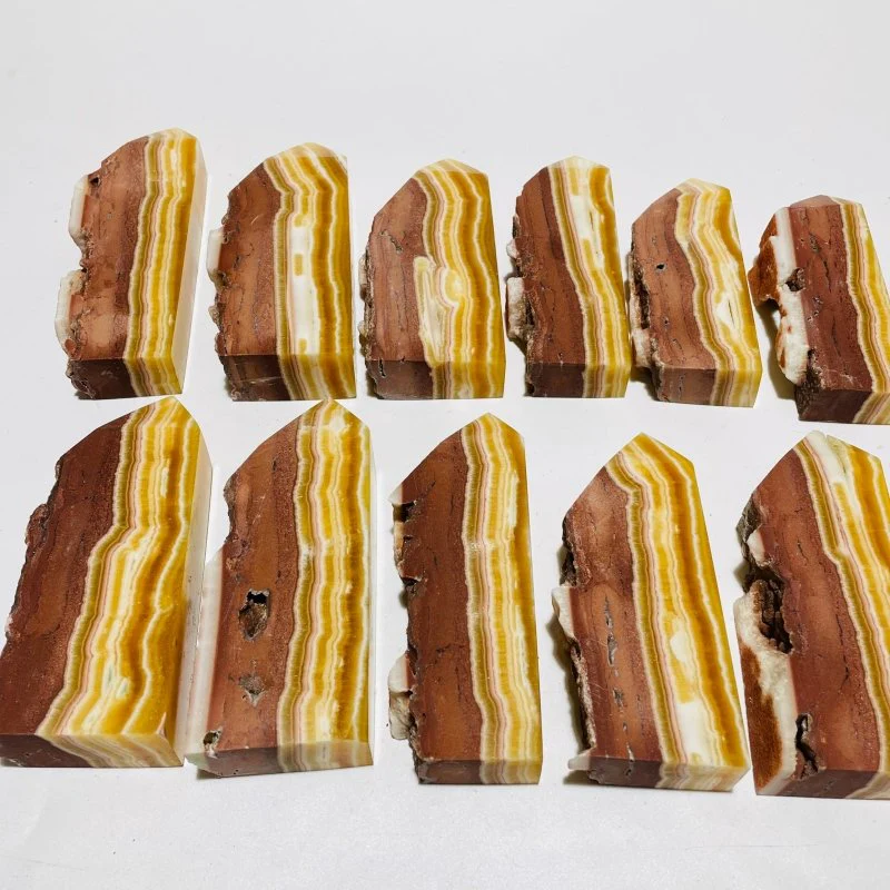 11 Pieces Yellow Calcite Points - Image 2