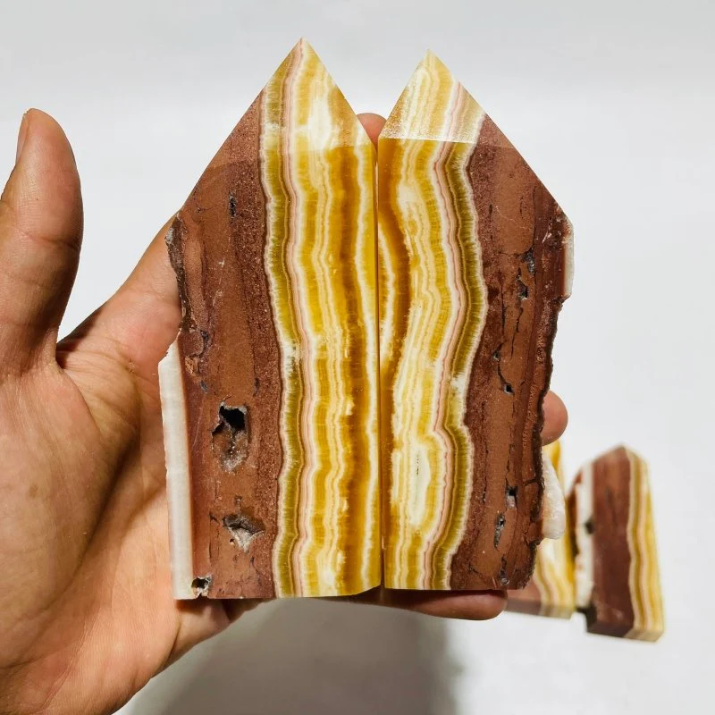 11 Pieces Yellow Calcite Points - Image 4