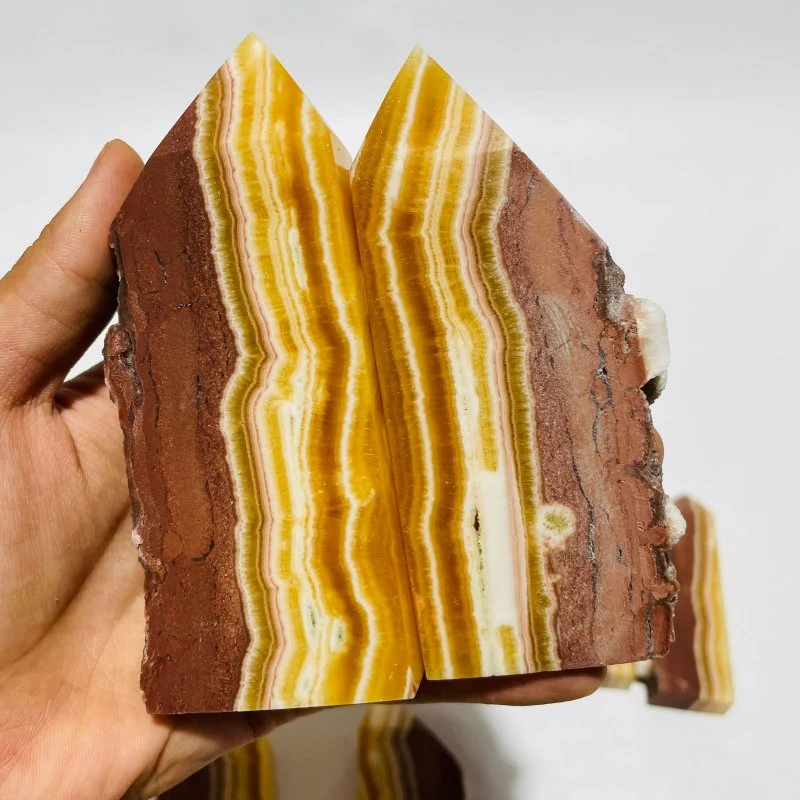 11 Pieces Yellow Calcite Points - Image 5