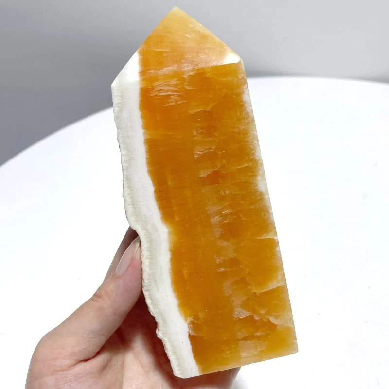 13 Pieces Large Yellow Calcite Tower Raw Side - Image 5