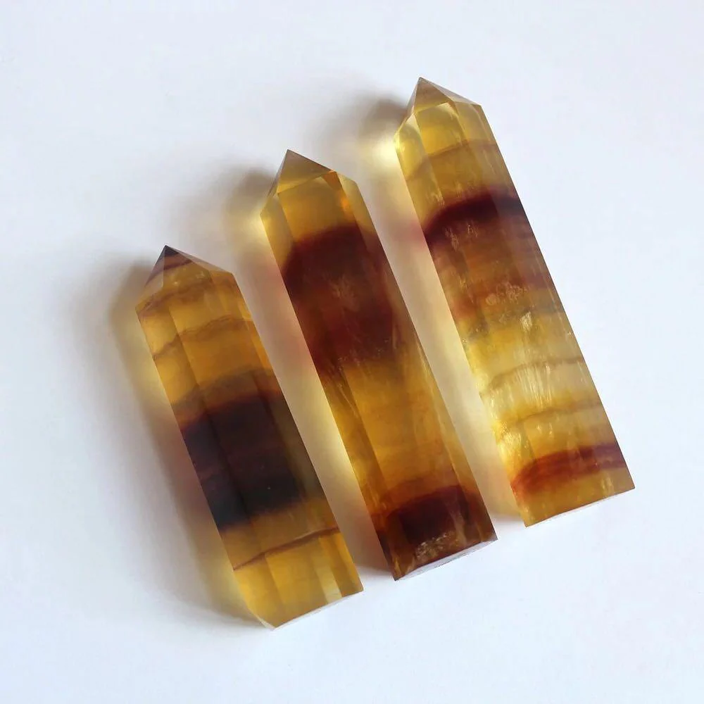 Yellow Fluorite Point Wholesale - Image 5