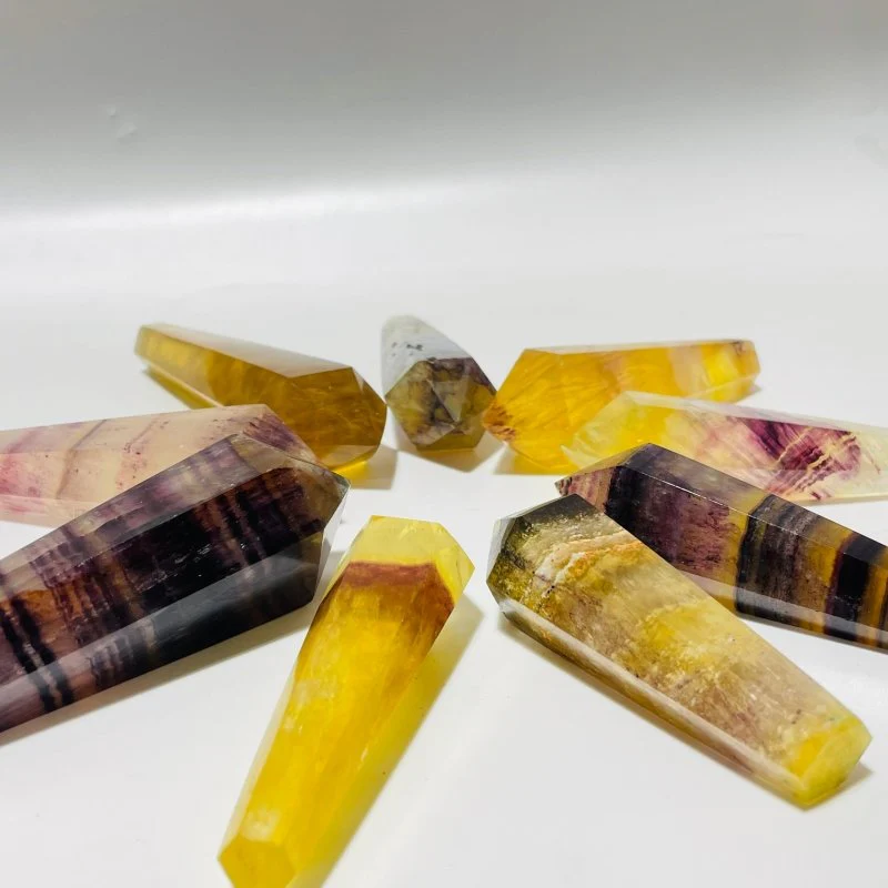 Yellow Fluorite Scepter Point Magic Wand Wholesale - Image 4