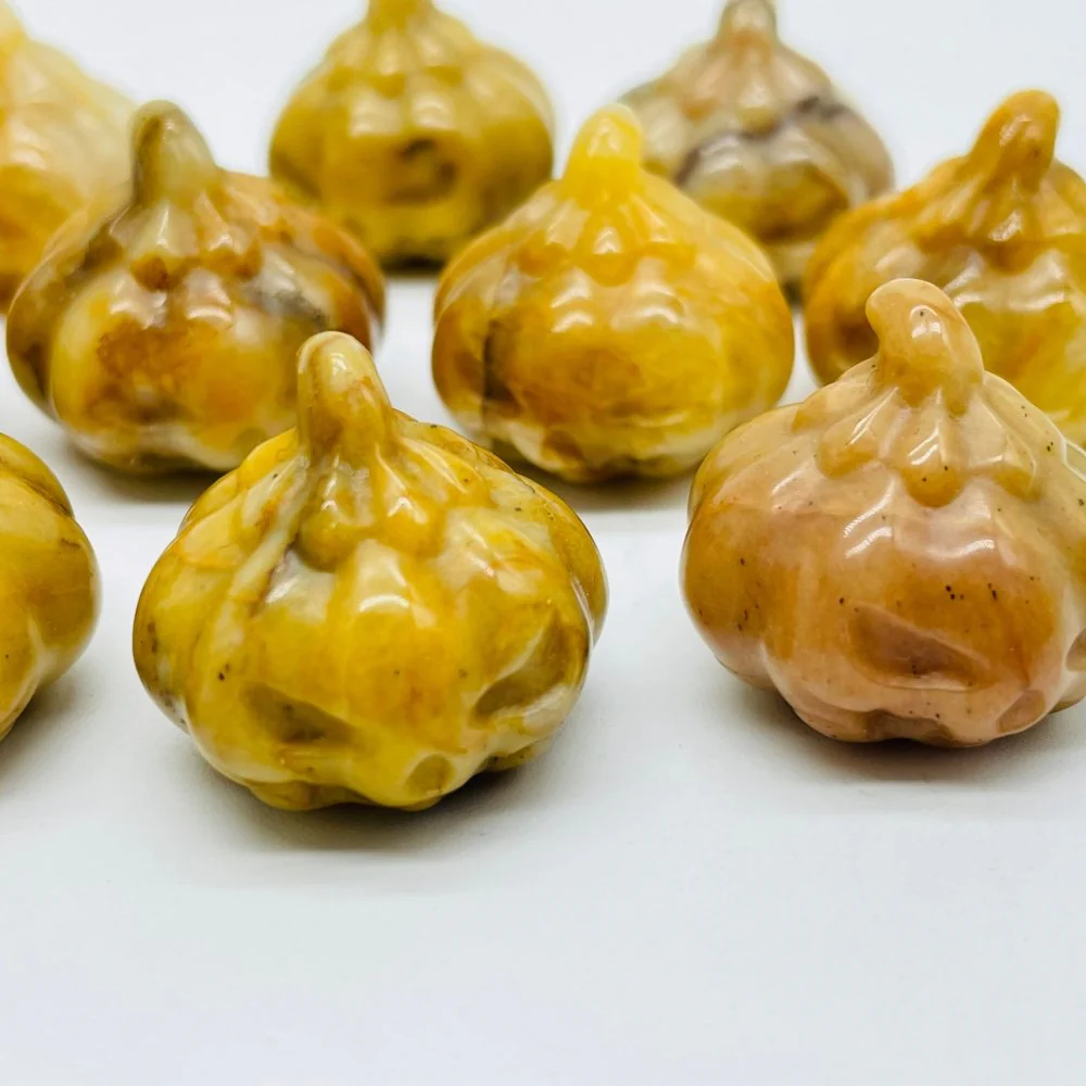 Yellow Jasper Halloween Pumpkin Carving Wholesale - Image 4