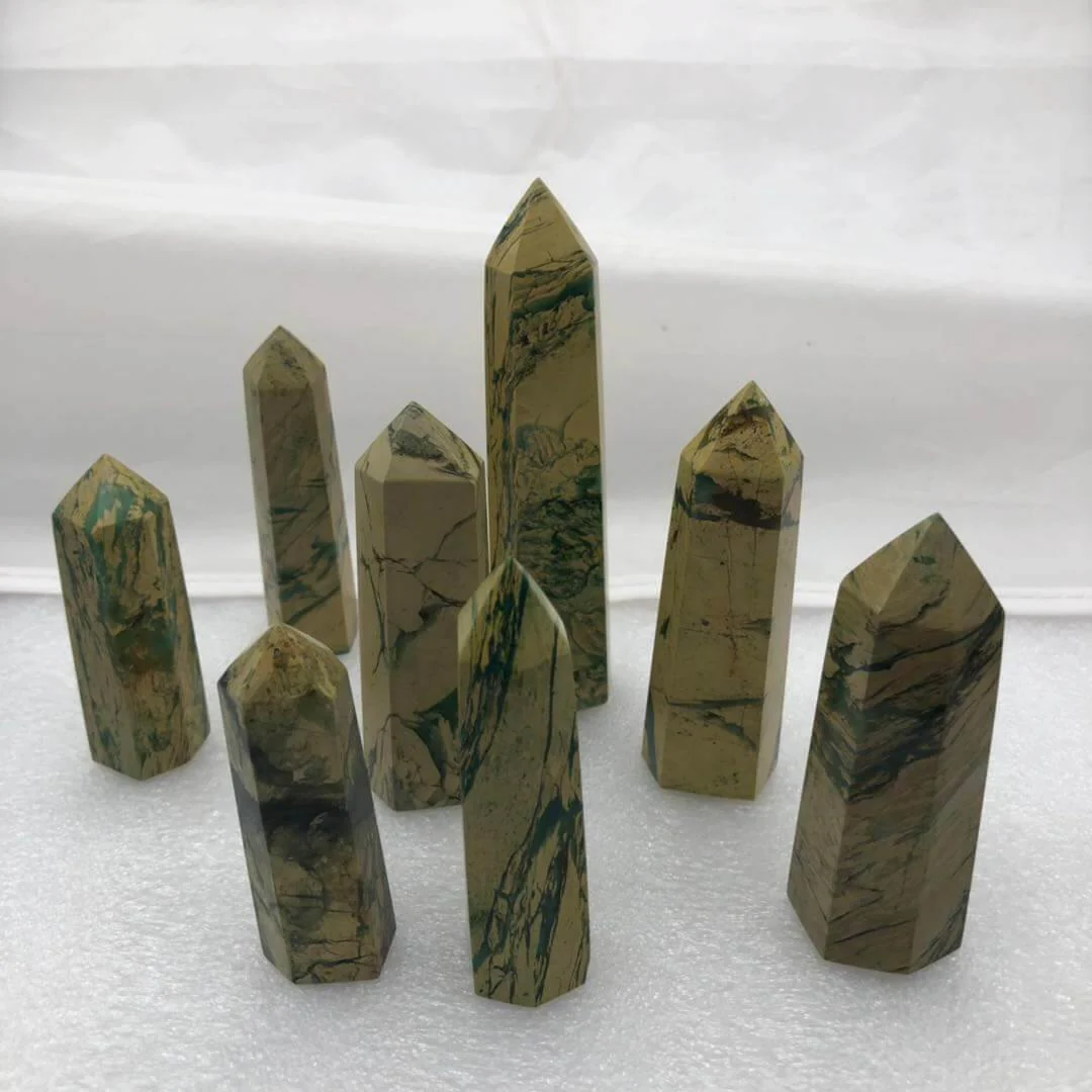 Yellow Mountain Point Crystal Tower 2-3.6in Wholesale - Image 7