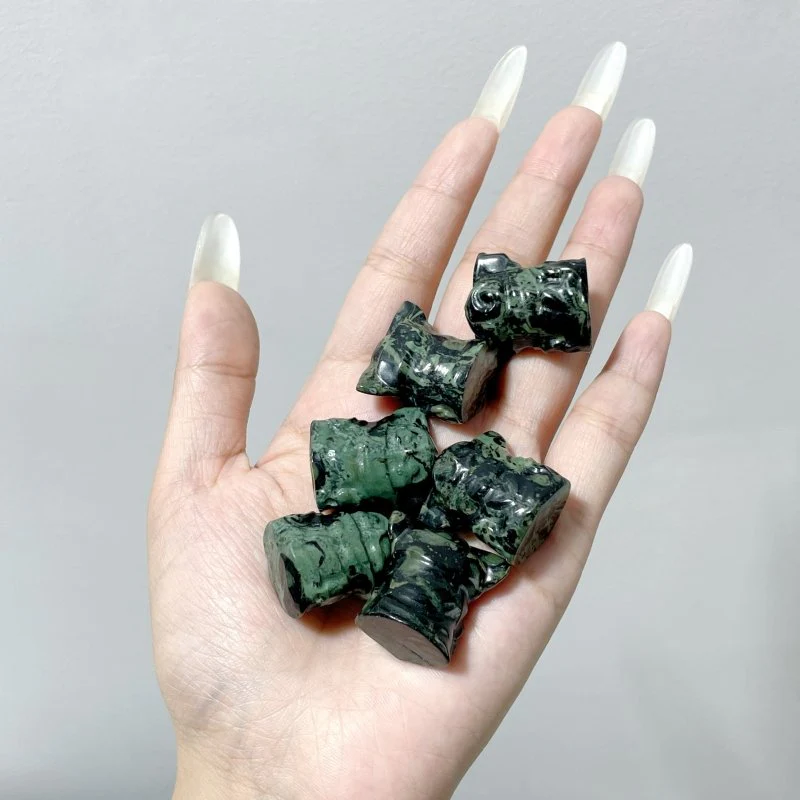 Mini Yoda Carving Wholesale Kambaba Jasper Ocean Jasper - Image 7