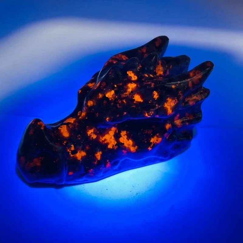 Yooperlite Dragon Head Carving Wholesale (UV Reactive) - Image 3