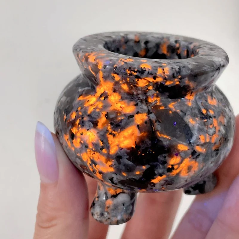 Yooperlite Incense Burner Carving Wholesale (UV Reactive) - Image 2
